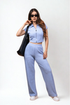 Conjunto Blusa con Cierre + Pantalón Ribb