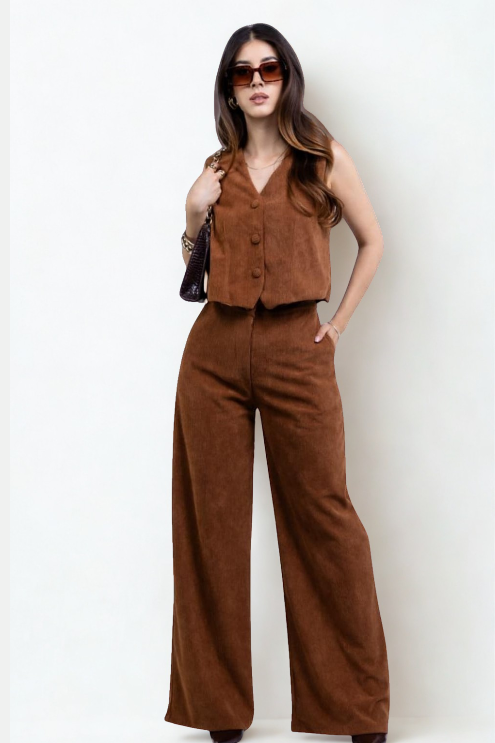 Conjunto Elegante Chaleco & Pantalón