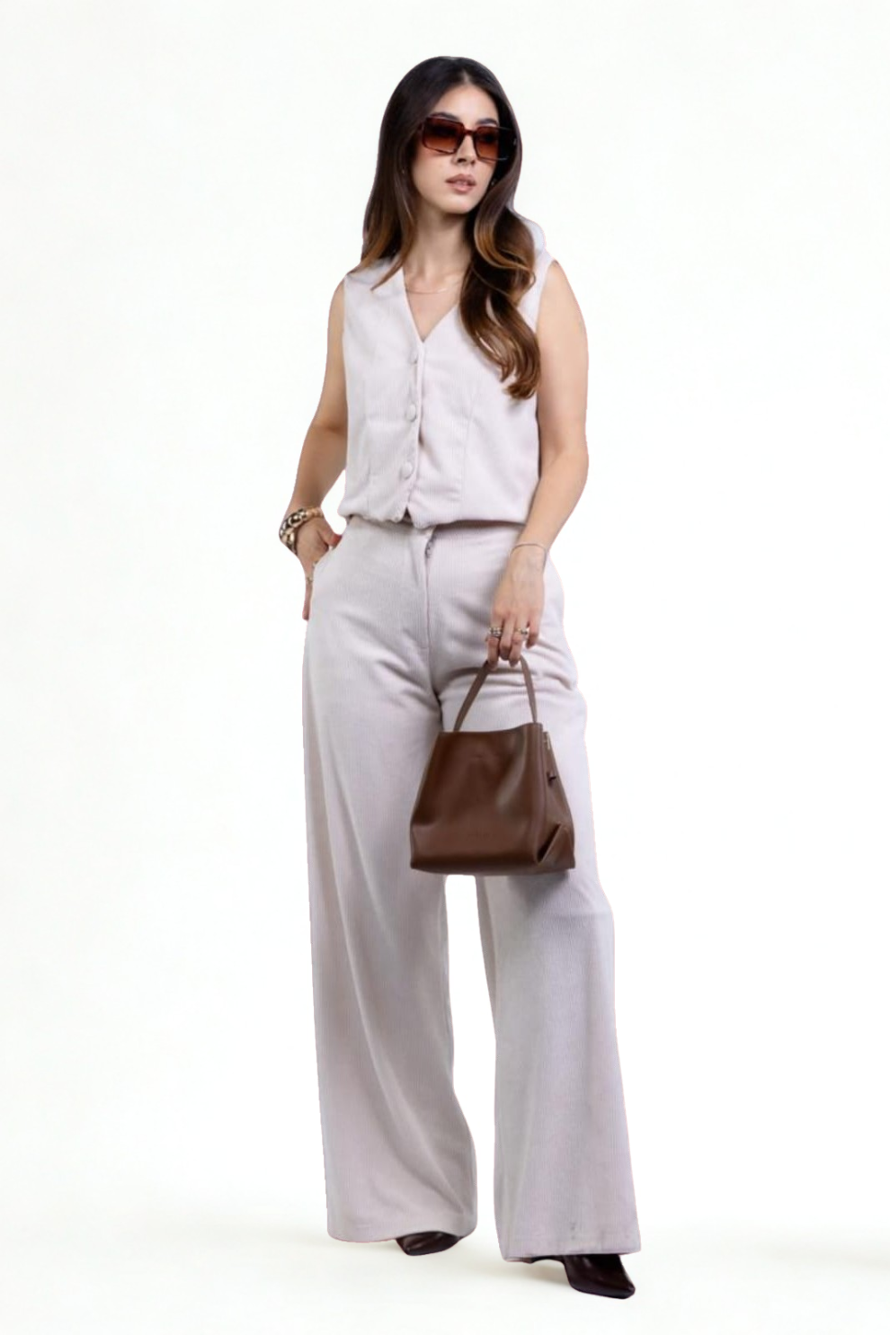 Conjunto Elegante Chaleco & Pantalón