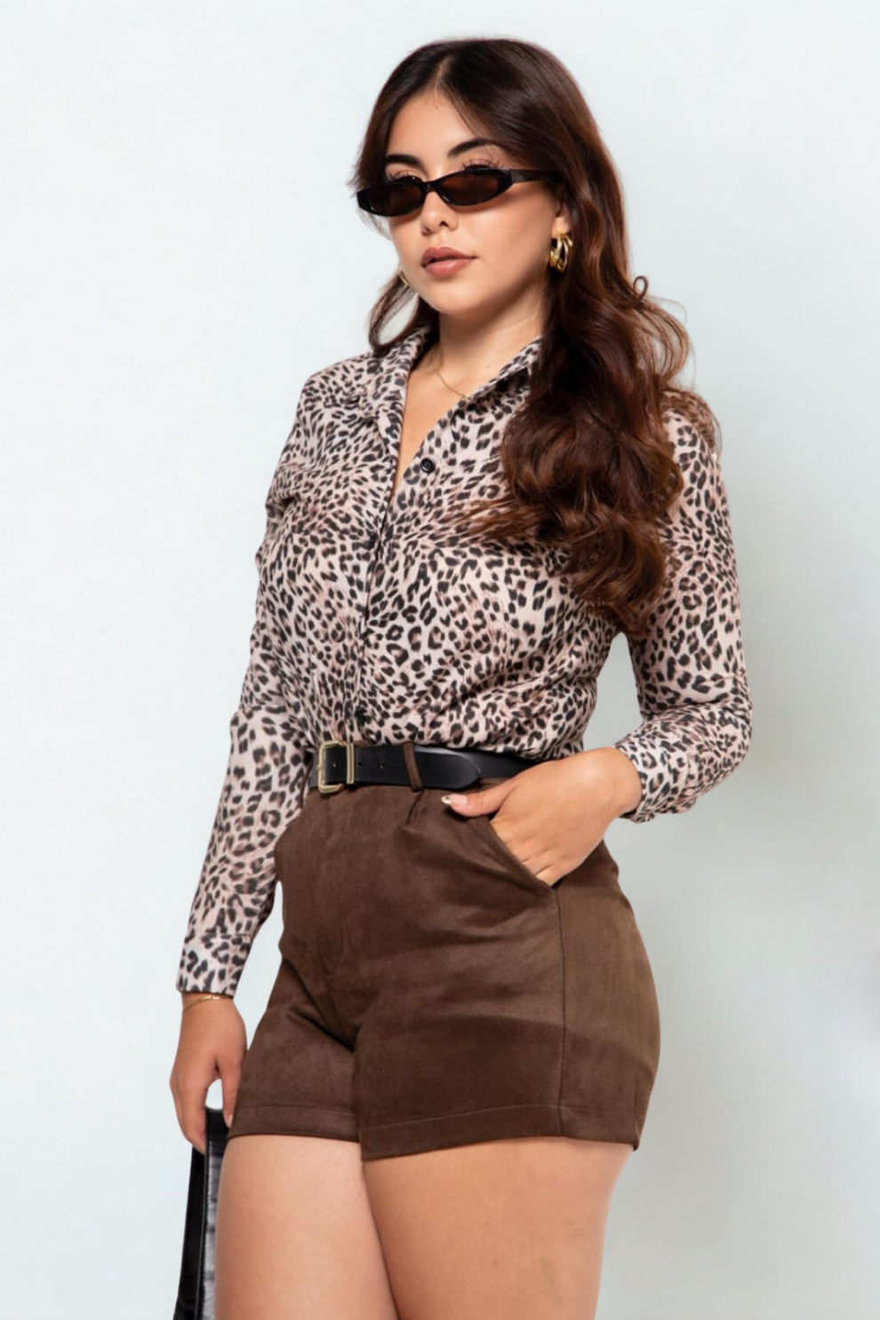Short en gamuza stretch