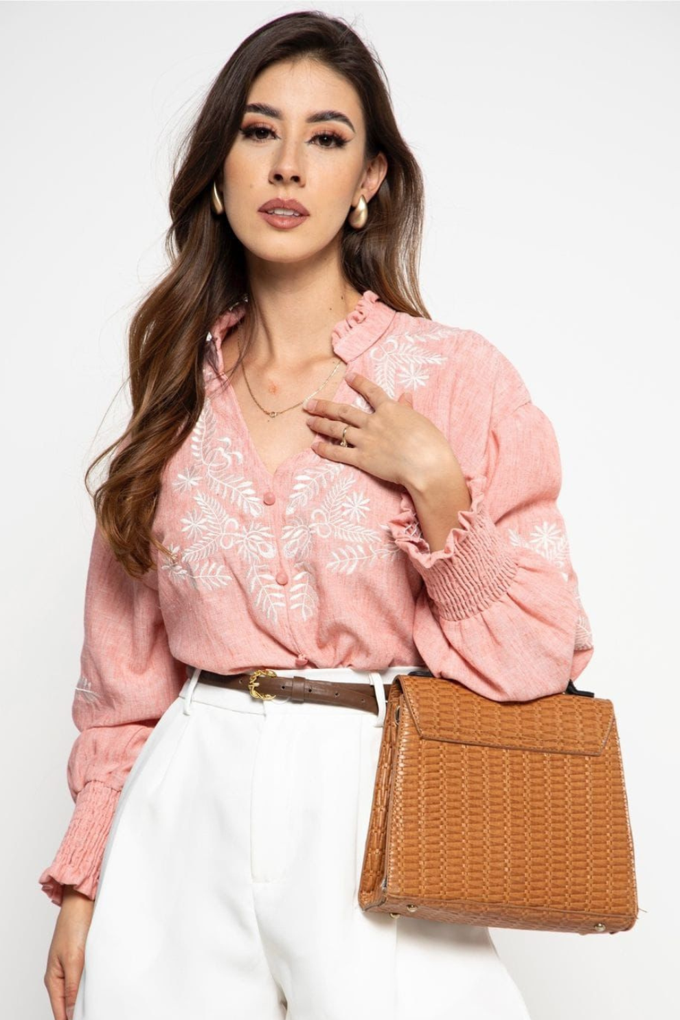 Blusa Poli-Lino Suavizado