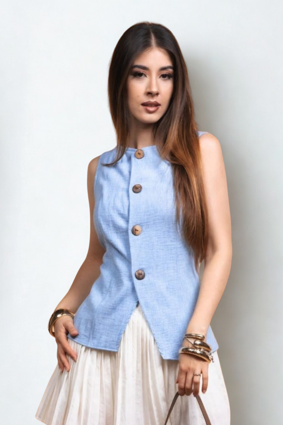Blusa Estilo Chaleco
