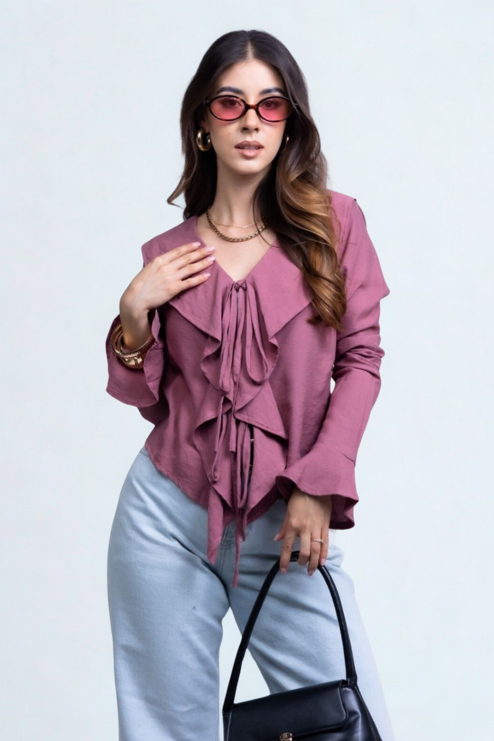 Blusa estilo Boho en tela fresca