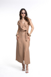 Vestido de Rayas – Elegancia con Estilo Cruzado