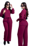 Conjunto de Camisa Manga Larga y Pantalón Tiro Alto