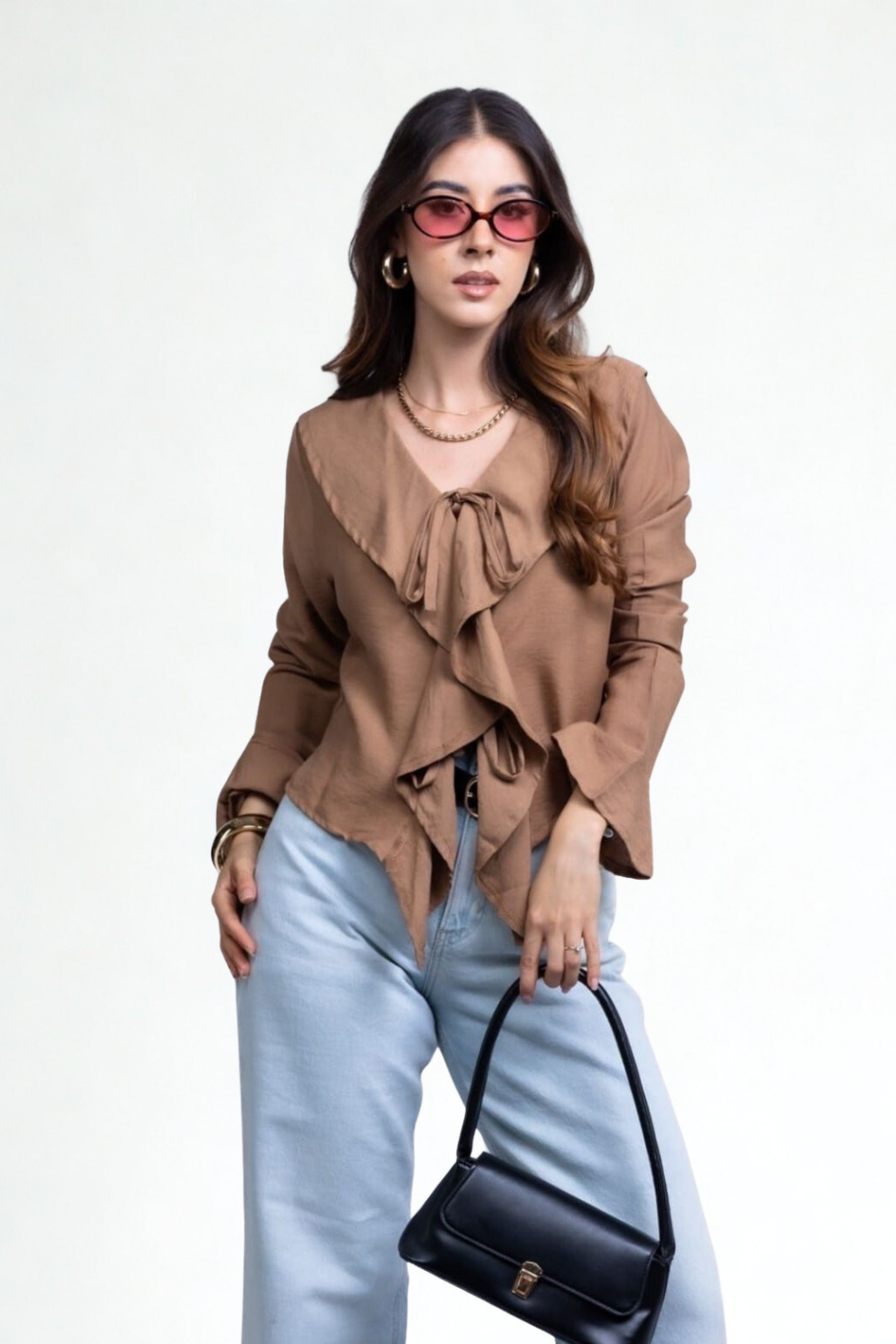 Blusa estilo Boho en tela fresca