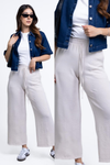 Pantalón con Cintura Elástica y Bolsillos Laterales