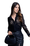 Camisa de Encaje con Stretch