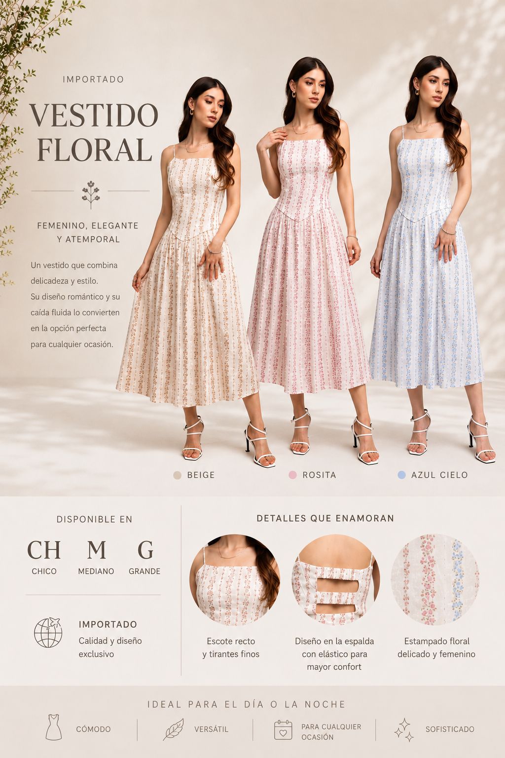 Vestido Verano Flores