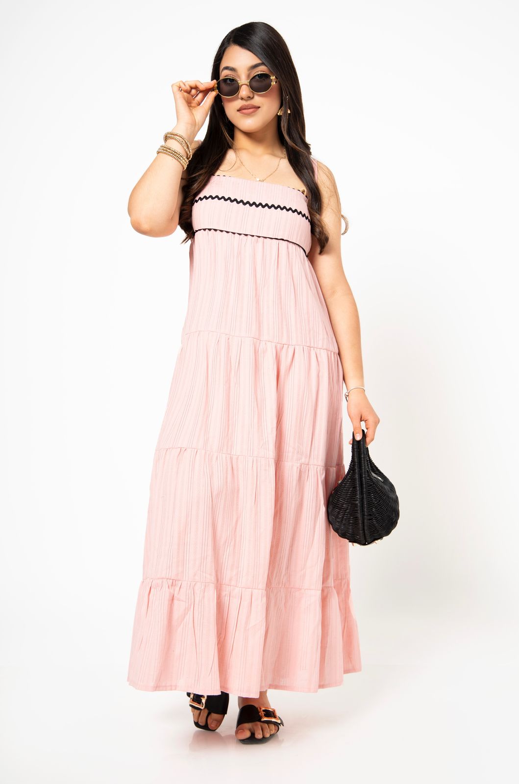 Vestido largo con tirantes