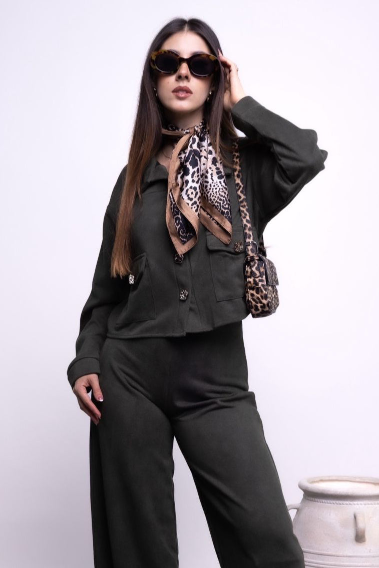 Conjunto de gamuza