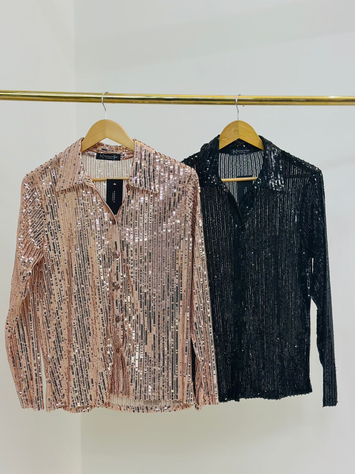 Camisa de Lentejuelas Premium