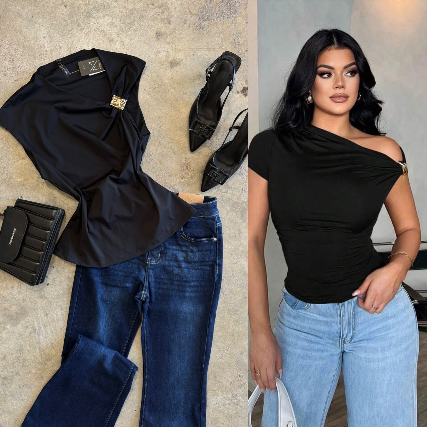 Blusa en Licra Premium con Argolla Lateral