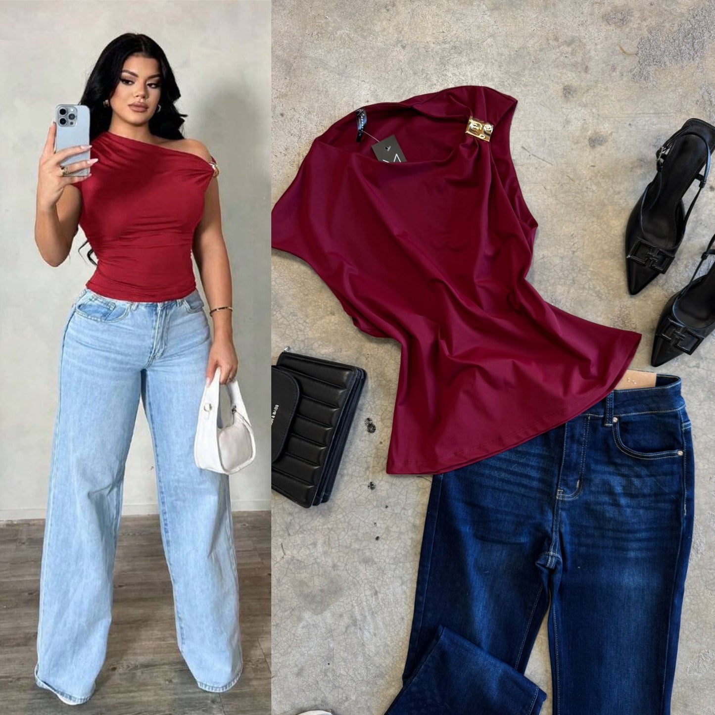 Blusa en Licra Premium con Argolla Lateral