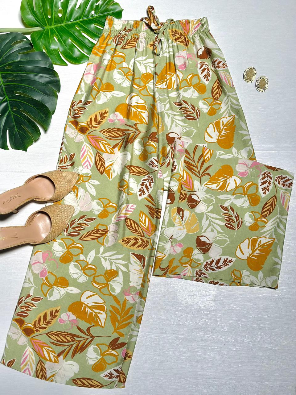 Pantalón Palazzo Tropical Fresh