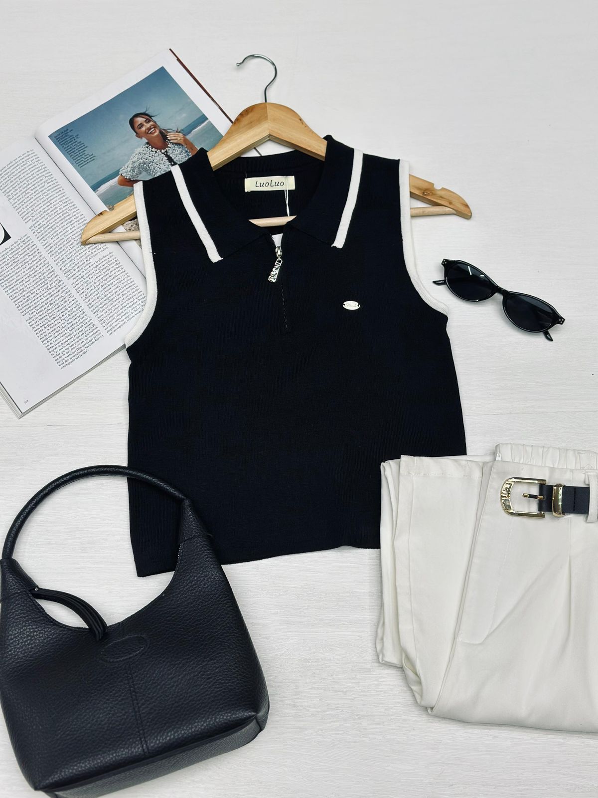 Blusa Tejida Zipper