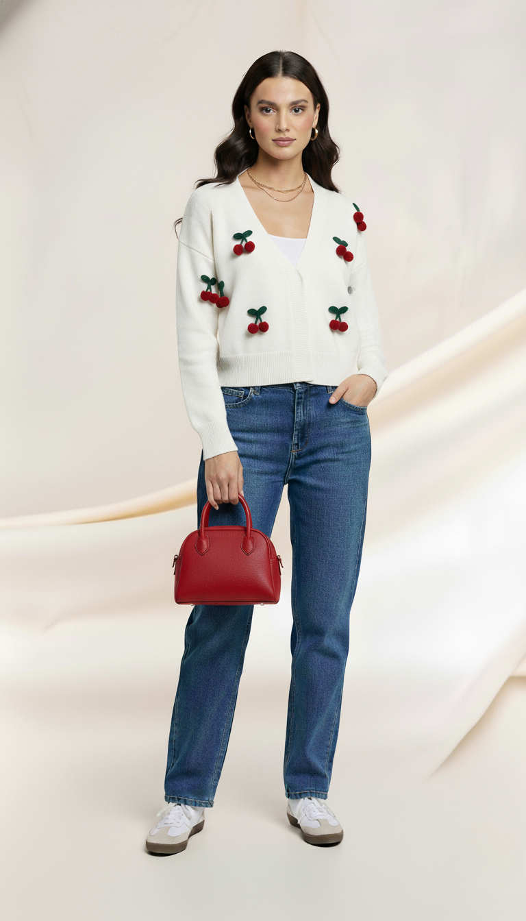 Suéter de Punto Cerezas