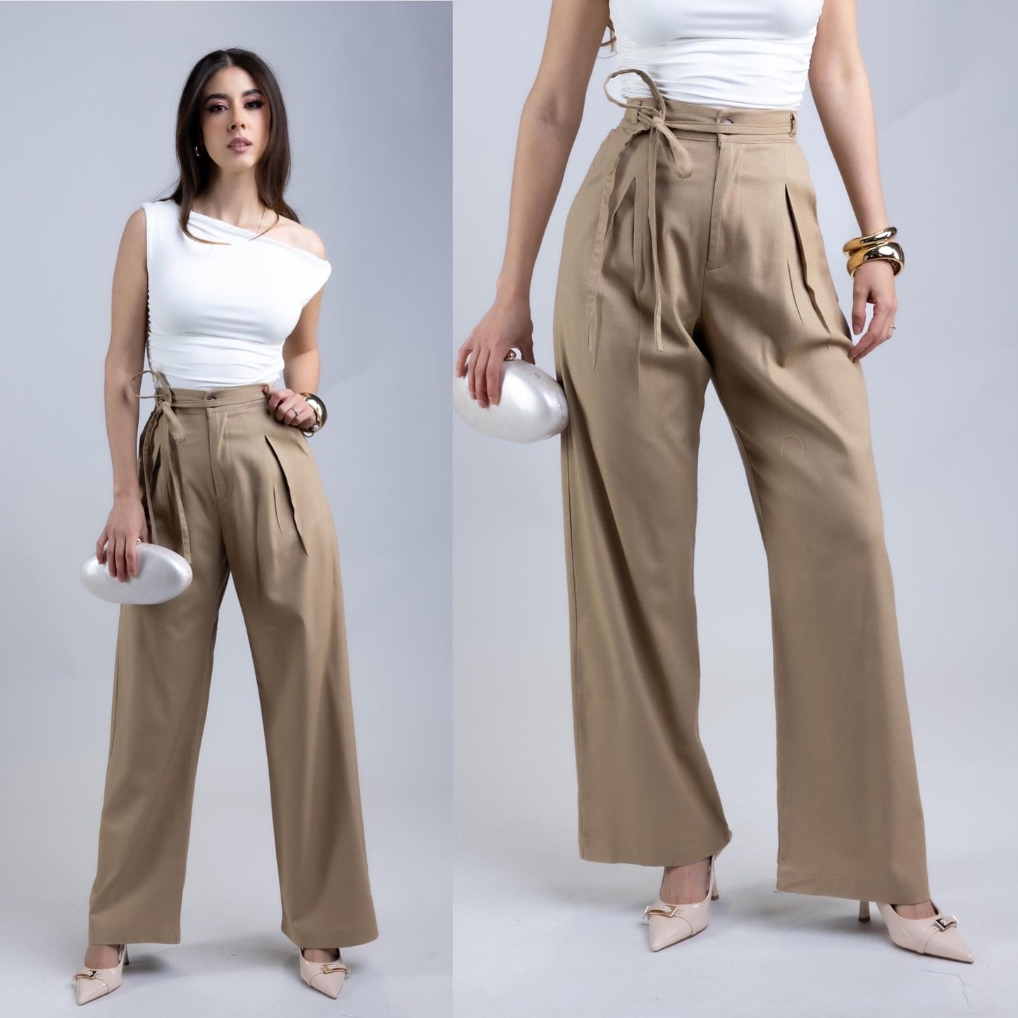Pantalon de lino suavizado