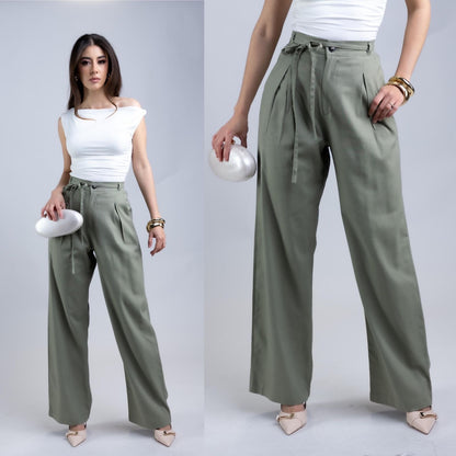 Pantalon de lino suavizado