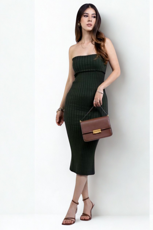 Vestido Midi Strapless