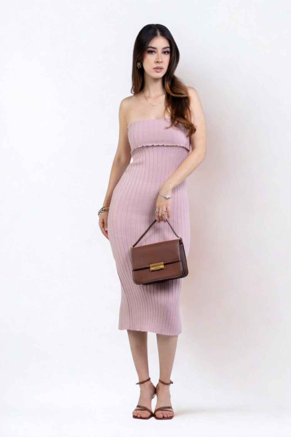 Vestido Midi Strapless