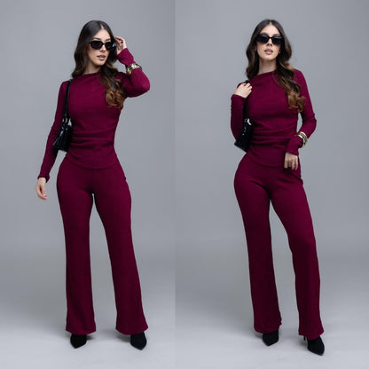 Conjunto Importado Flare & Plisado