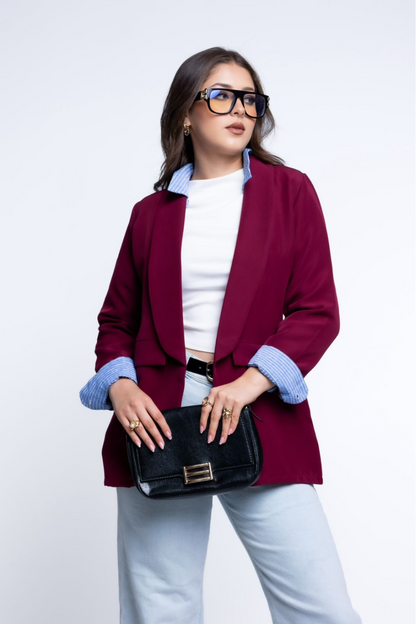 Saco Básico en Tela Barbie Twill