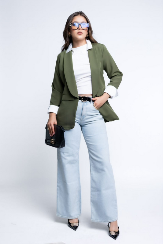 Saco Básico en Tela Barbie Twill