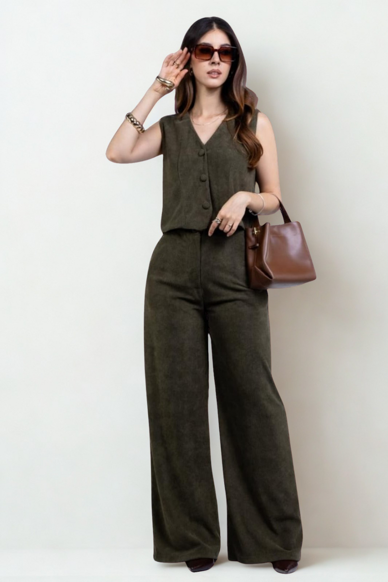 Conjunto Elegante Chaleco & Pantalón