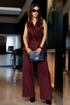 Conjunto de Gamuza Chaleco y Pantalón