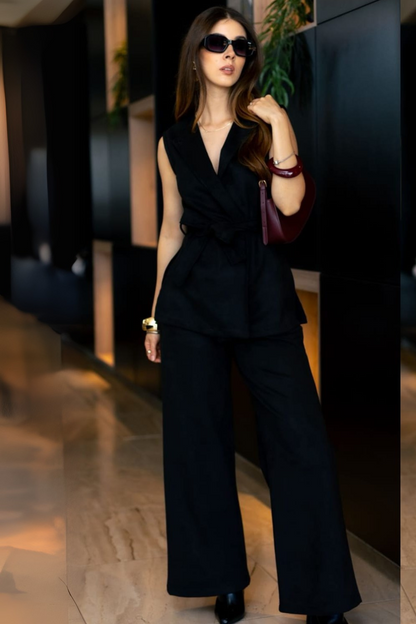 Conjunto de Gamuza Chaleco y Pantalón