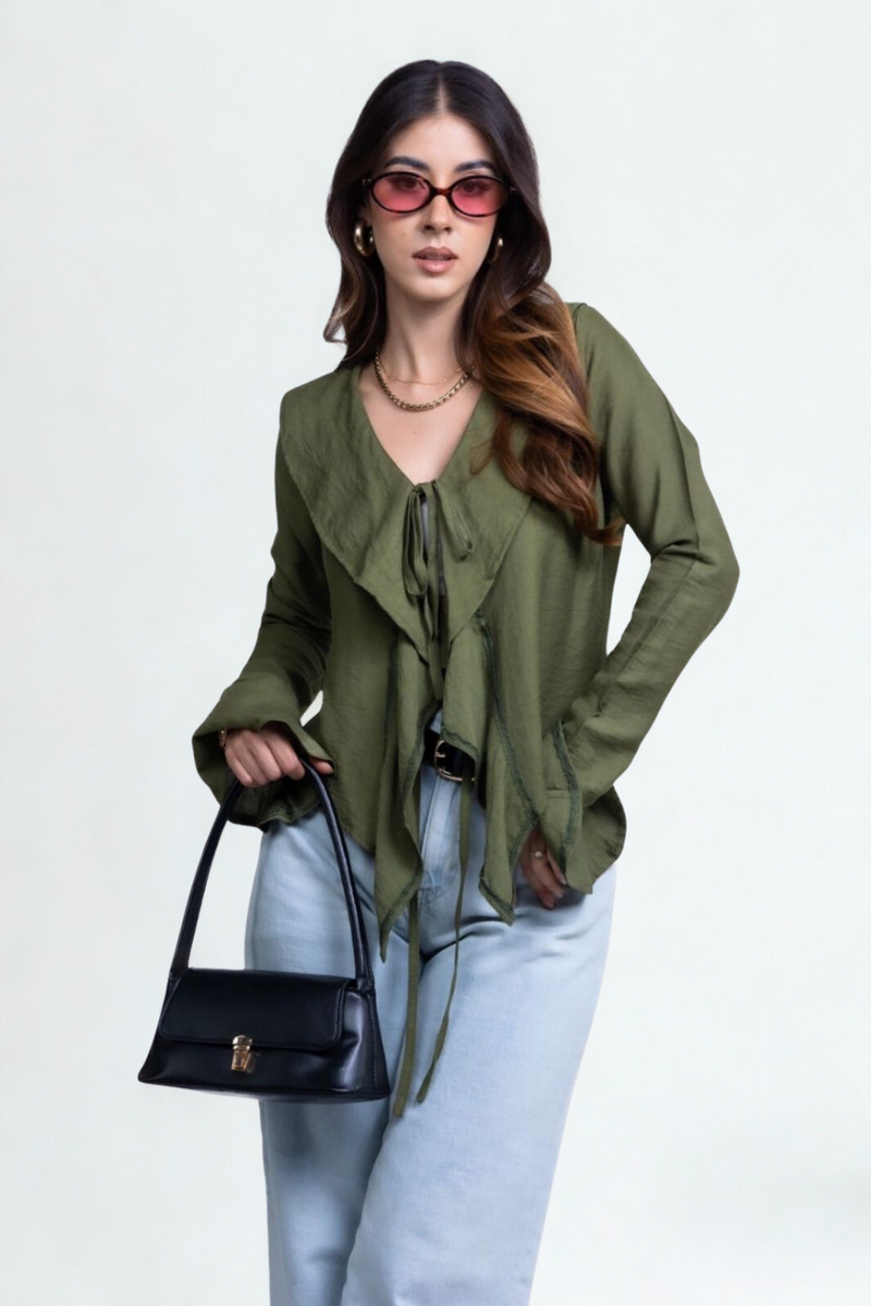 Blusa estilo Boho en tela fresca
