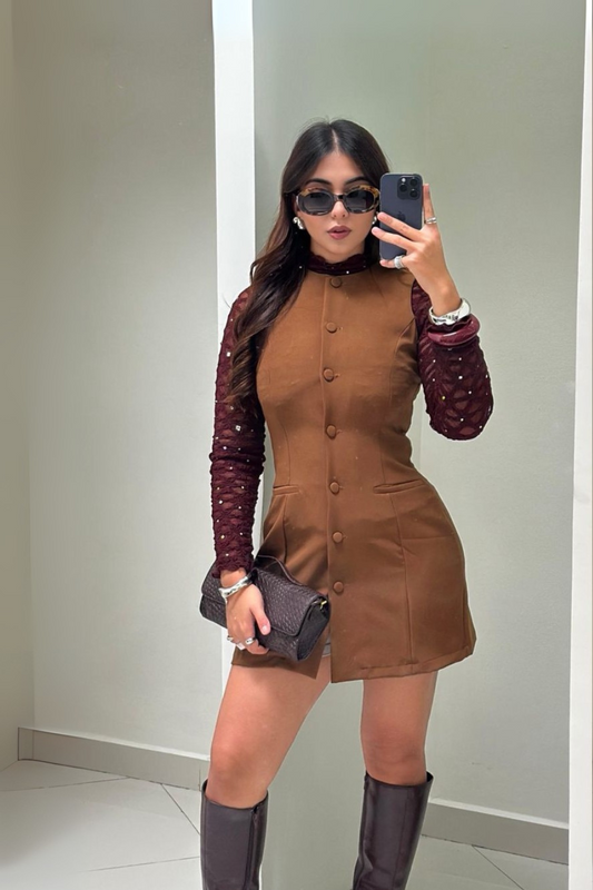 Vestido Zara Barbie Twill