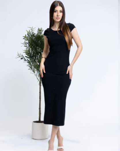 Vestido con escote en la espalda