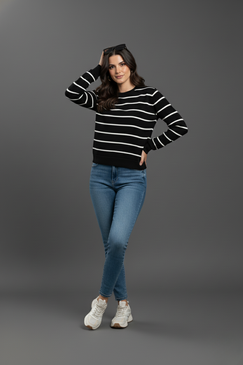 Suéter Rayado Minimal