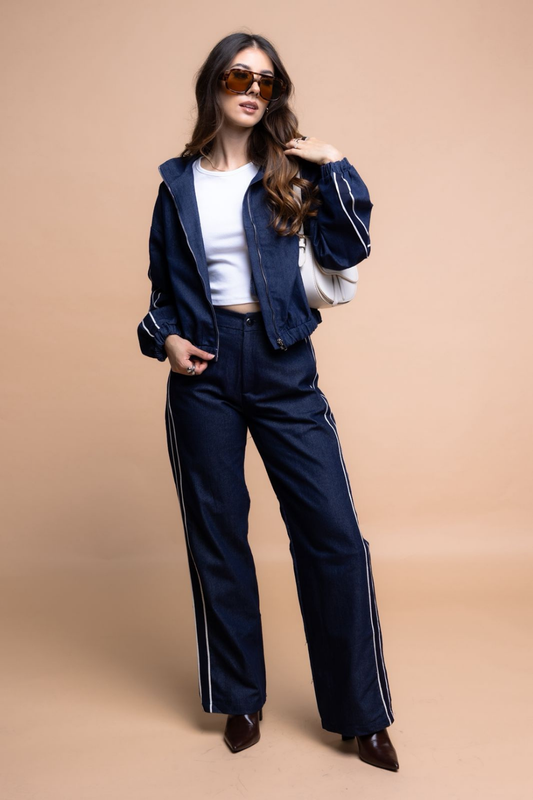 Conjunto de Mezclilla Suavizada con Stretch