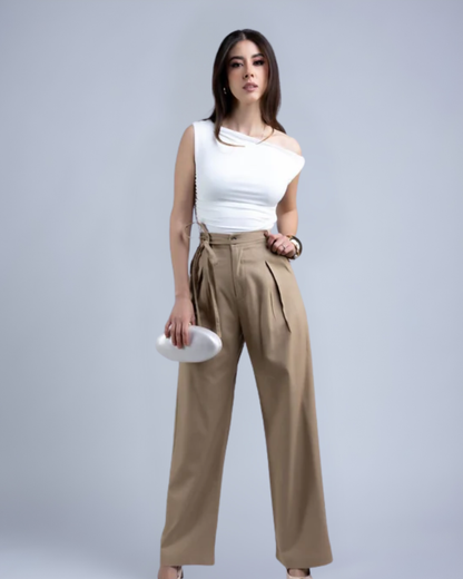 Pantalon de lino suavizado