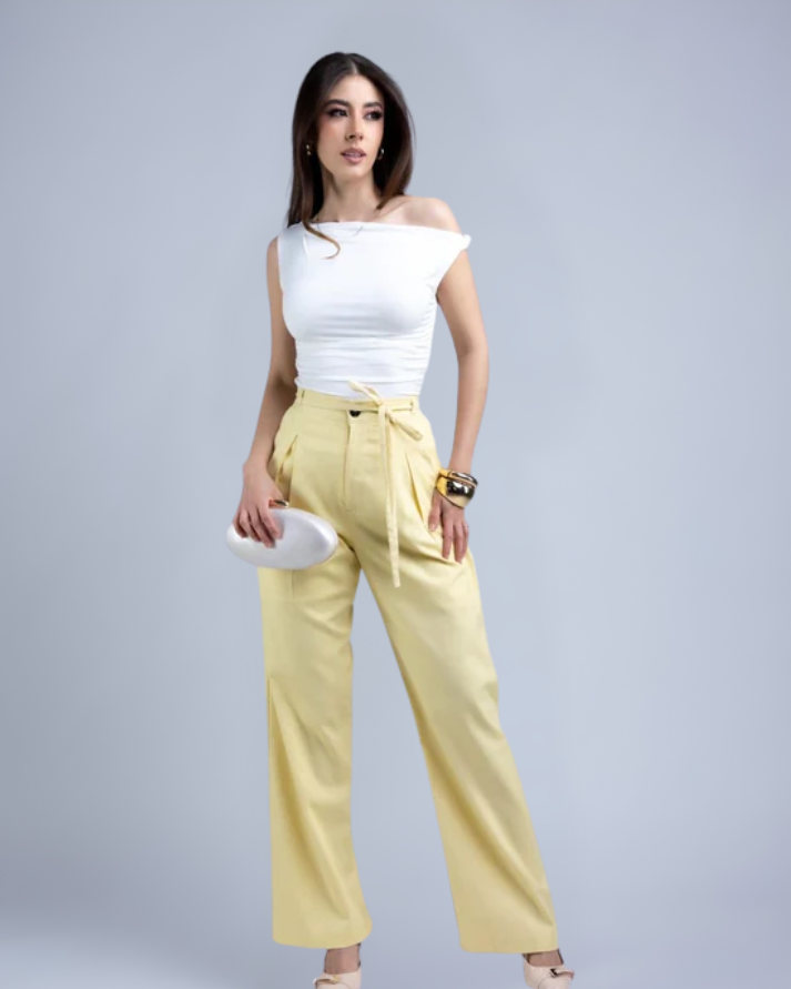 Pantalon de lino suavizado