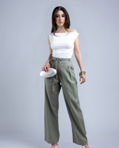 Pantalon de lino suavizado