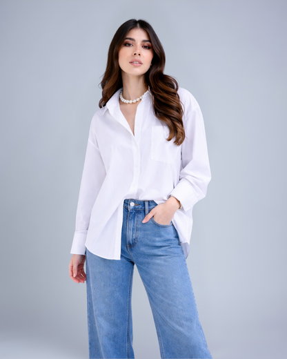 Camisa popelina/Strech