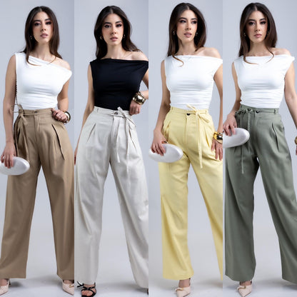 Pantalon de lino suavizado