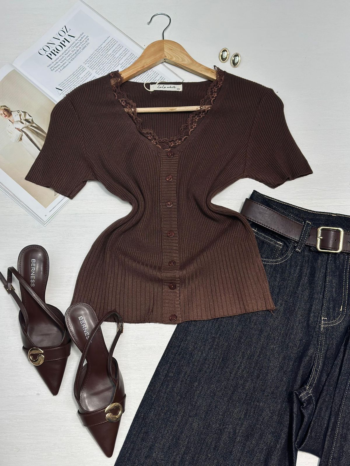 Blusa Tejida Encaje V
