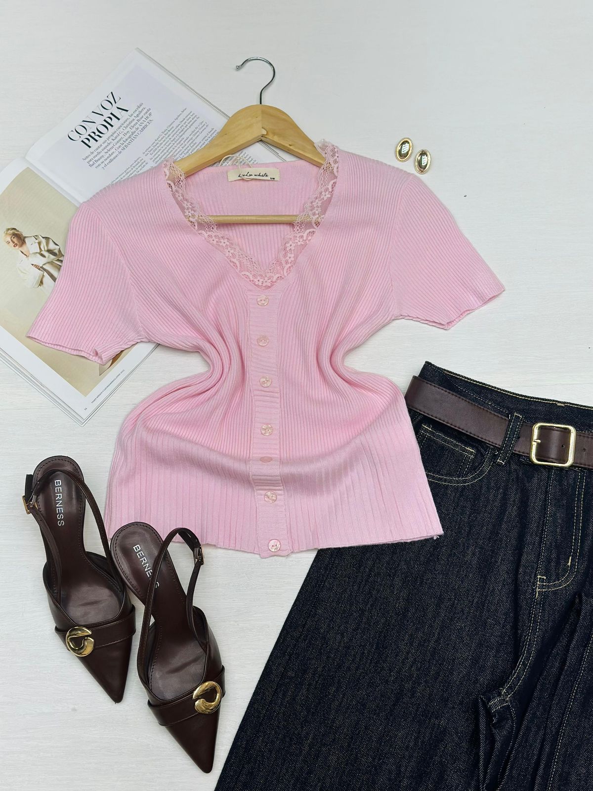 Blusa Tejida Encaje V