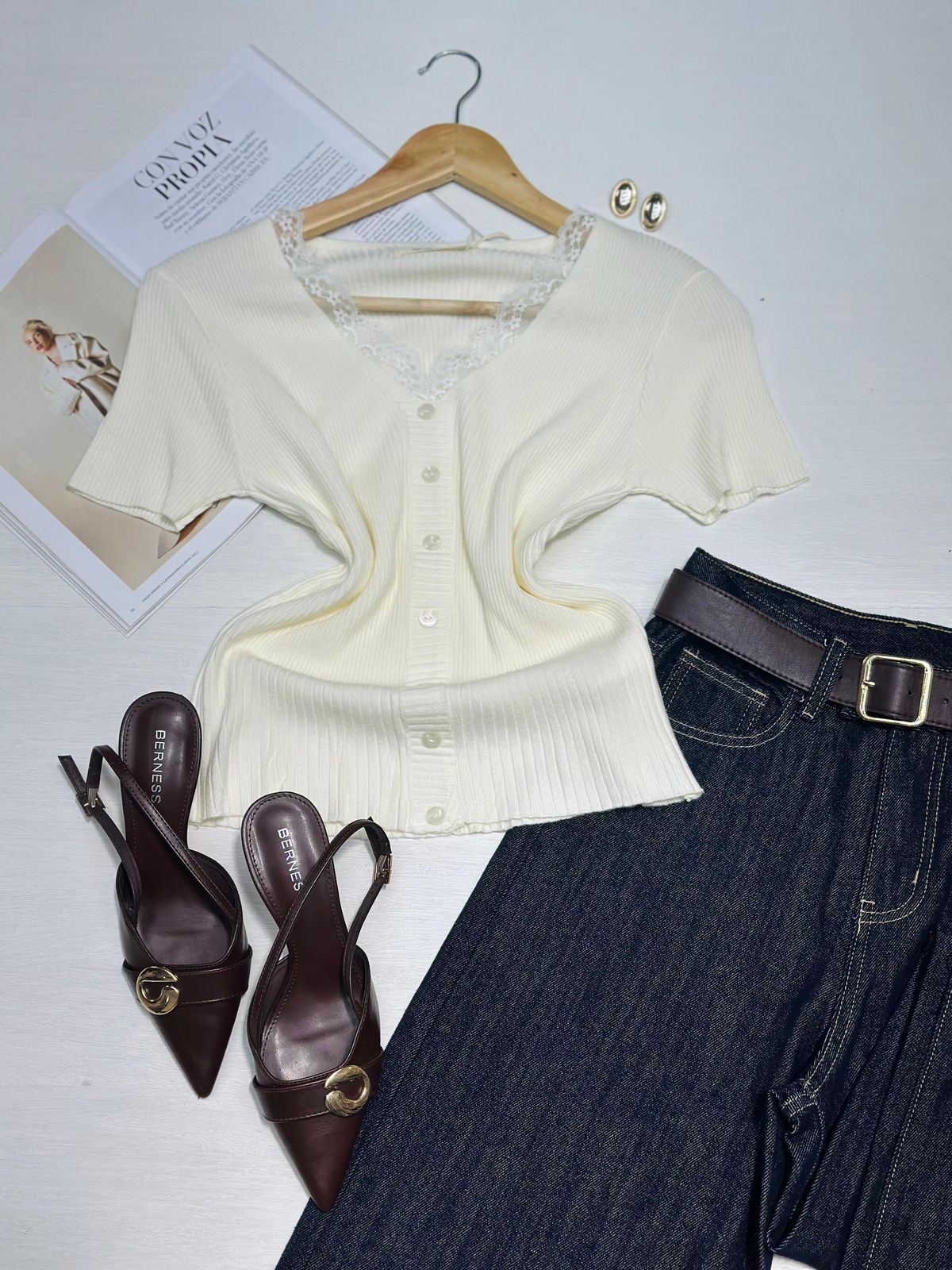 Blusa Tejida Encaje V