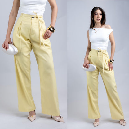 Pantalon de lino suavizado
