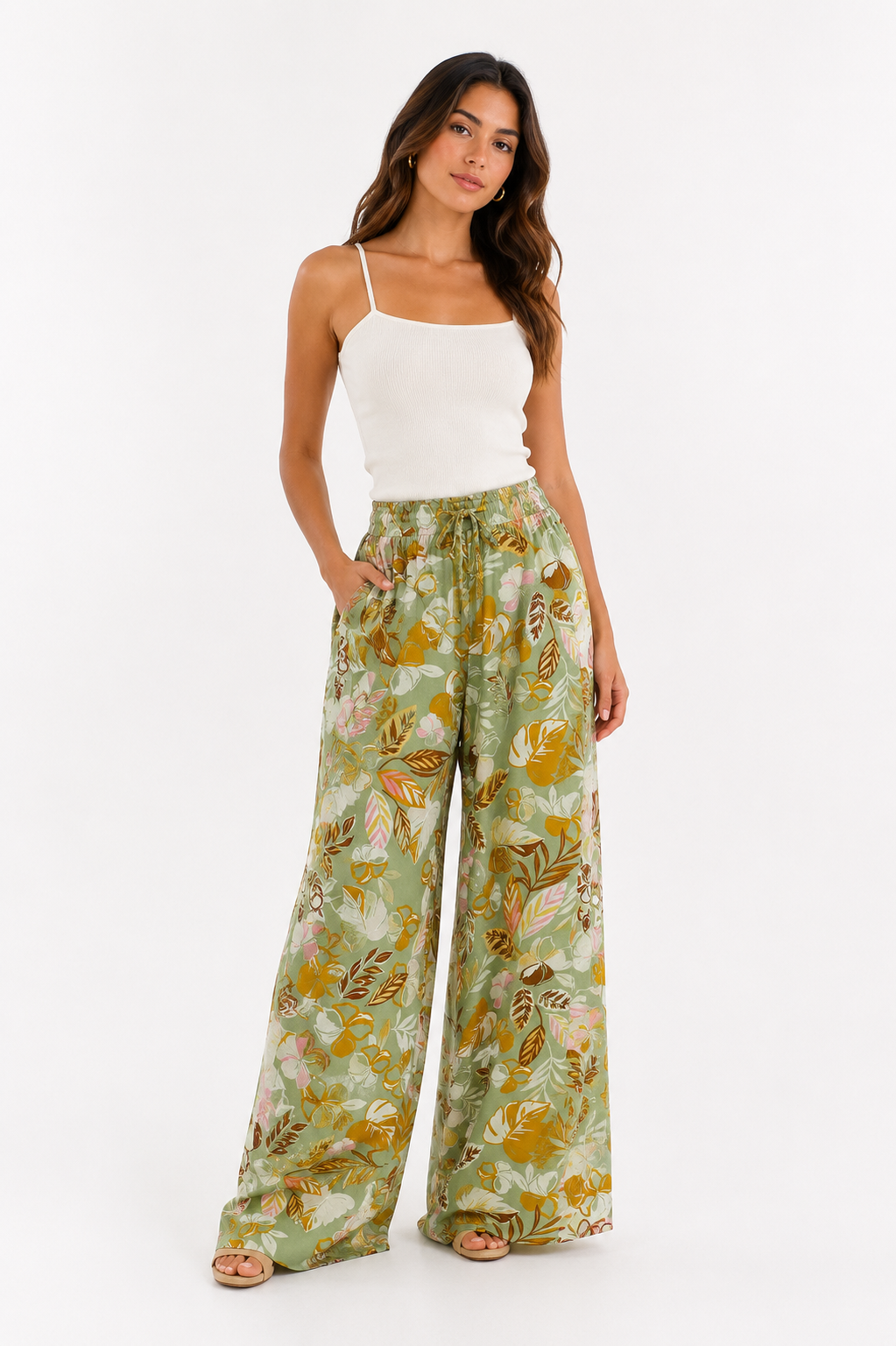 Pantalón Palazzo Tropical Fresh