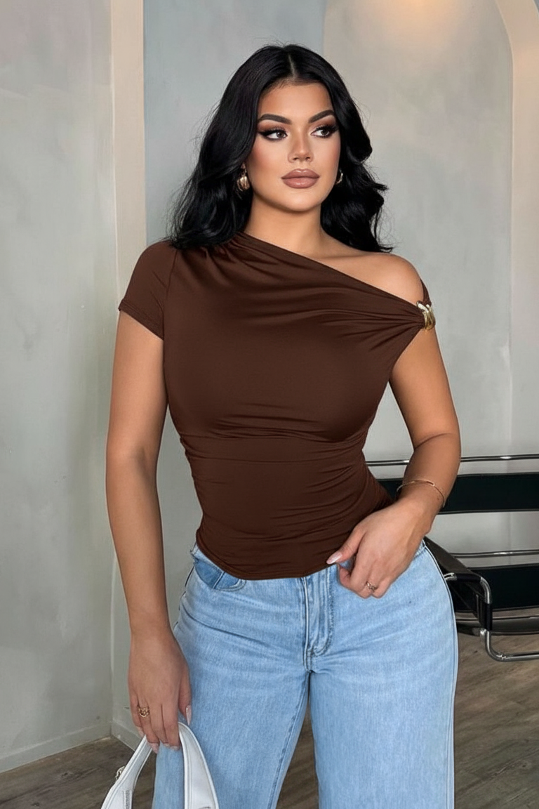 Blusa en Licra Premium con Argolla Lateral