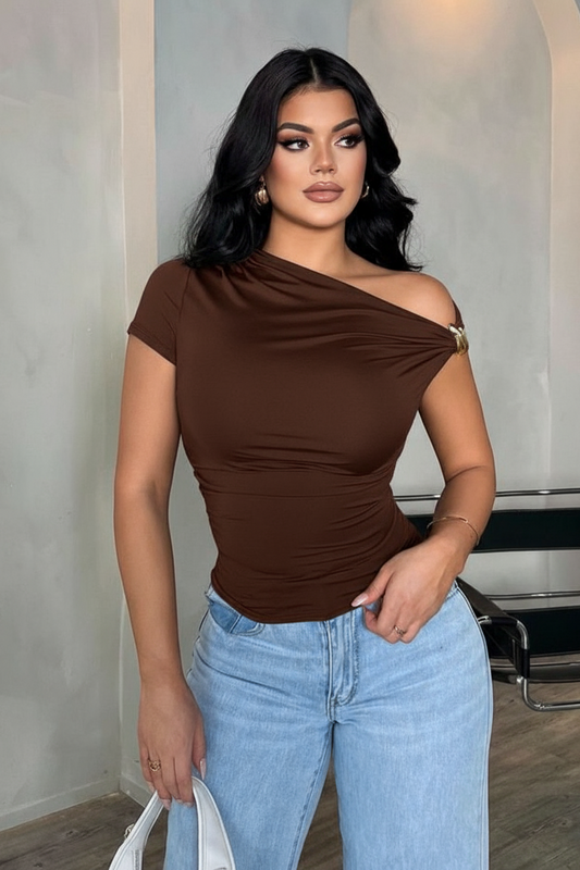 Blusa en Licra Premium con Argolla Lateral