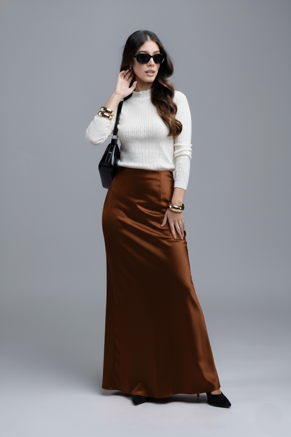 Falda Larga Satinada