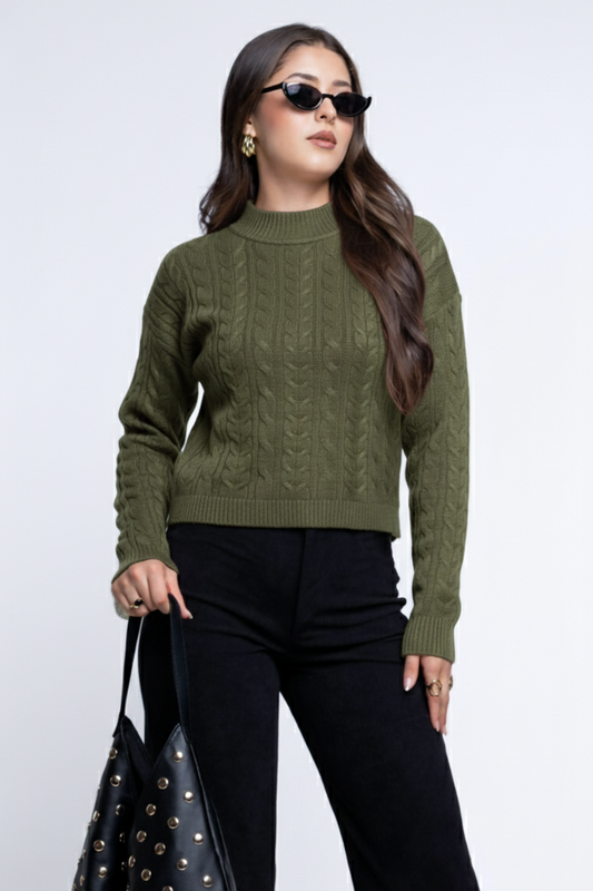 Suéter de punto tejido elegante